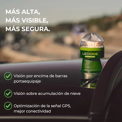 PF LED ONE ▫️ LEDONE - Baliza v16 homologada pela DGT com geolocalizador, luz de emergência para automóvel V16 homologada pela DGT - eSIM e dados até 2038, visibilidade de 1 km a 360º - Fabricada em Espanha 5