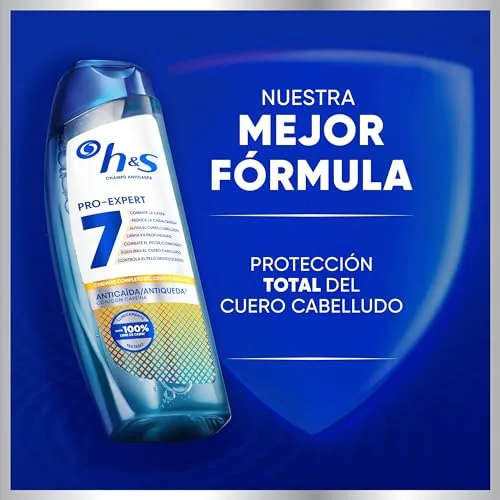 Head & Shoulders ▫️ H&S Pro-Expert 7 Champô Anticaspa e Anticaída com Cafeína 6x300 ml 2
