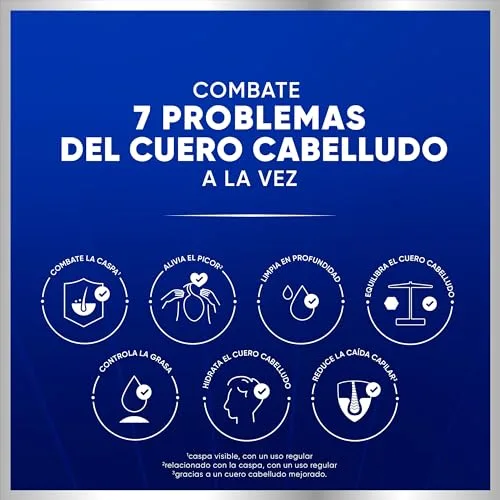 Head & Shoulders ▫️ H&S Pro-Expert 7 Champô Anticaspa e Anticaída com Cafeína 6x300 ml 4