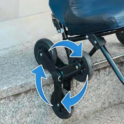 Avilia ▫️ Carrinho de compras com assento rebatível – Máxima manobrabilidade e conforto | Sistema de 3 rodas, pega telescópica, bolsa térmica removível | Capacidade de 35 l, ideal para idosos e famílias 5