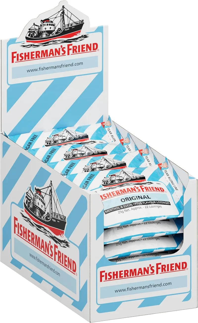 Fisherman's Friend ▫️ Original Sem Açúcar, Caramelo Comprimido Sem Açúcar - 24 unidades de 25 g (Total: 600 g)