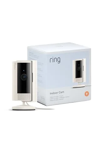 Ring ▫️ Câmara para interior (Indoor Camera, 2.ª geração) | Câmara de vigilância Wi-Fi com tomada para animais de estimação | Vídeo HD 1080p, comunicação bidirecional, cobertura de privacidade | 30 dias grátis Home 3