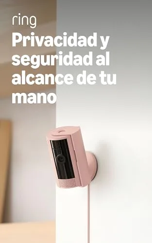 Ring ▫️ Câmara para interiores (Câmara Interior, 2.ª geração) | Câmara de vigilância Wi-Fi com ficha para animais de estimação | Vídeo HD 1080p, comunicação bidirecional, cobertura de privacidade | 30 dias grátis Home 2