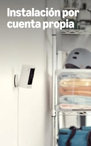 Ring ▫️ Câmara para interiores (Câmara Interior, 2.ª geração) | Câmara de vigilância Wi-Fi com ficha para animais de estimação | Vídeo HD 1080p, comunicação bidirecional, cobertura de privacidade | 30 dias grátis Home 6
