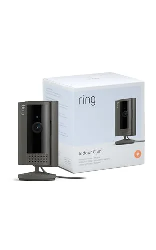 Ring ▫️ Câmara para interiores (Câmara Interior, 2.ª geração) | Câmara de vigilância Wi-Fi com tomada para animais de estimação | Vídeo HD 1080p, comunicação bidirecional, cobertura de privacidade | 30 dias grátis Home 3