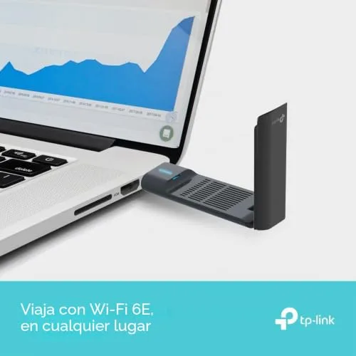 TP-Link ▫️ Archer TXE70UH - Adaptador Wi-Fi USB, 2402 Mbps, Wi-Fi 6E, USB 3.0 7