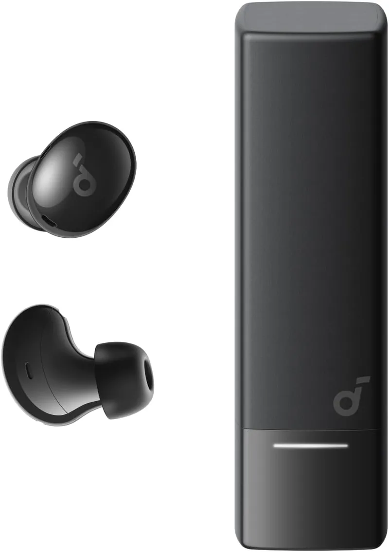 Soundcore ▫️ A30i da Anker, Auscultadores com cancelamento de ruído, design elegante em forma de batom, minúsculos, leves e confortáveis, 24 horas de reprodução, IP54, sem fios, Bluetooth 5.4