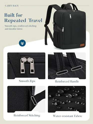 Lossga ▫️ Mochila 45x36x20 para a Easyjet – Mochila de viagem para a cabine do avião – Mala de cabine 6