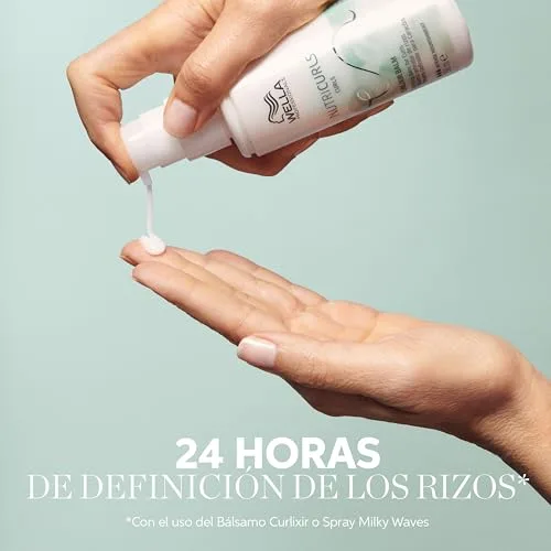 Wella Professionals ▫️ NUTRICURLS Curlixir Creme Definidor de Caracóis Sem Enxaguamento - Com Óleo de Jojoba, 150 ml 3
