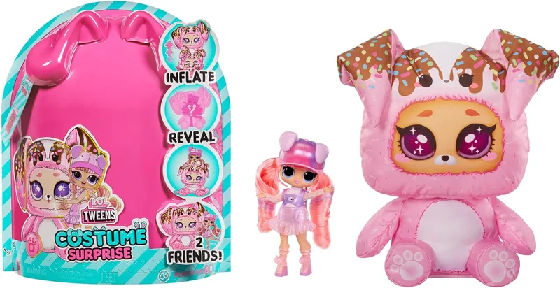 L.O.L. Surprise! ▫️ Tweens Costume Surprise Ali Dance: Boneca de moda com fato insuflável de mascote rosa e várias surpresas, incluindo roupa e acessórios fabulosos — Ideal para crianças a partir dos 4 anos