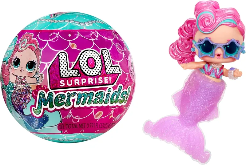 L.O.L. Surprise! ▫️ Mermaids Tots - Pequeninos na Moda com Caudas que Mudam de Cor - Adequado para colecionadores, meninas e meninos com mais de 4 anos