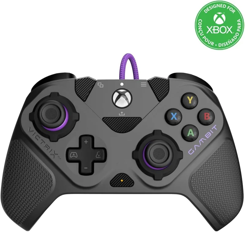 PDP ▫️ Comando com fio Xbox Victrix Gambit Prime - Cinza