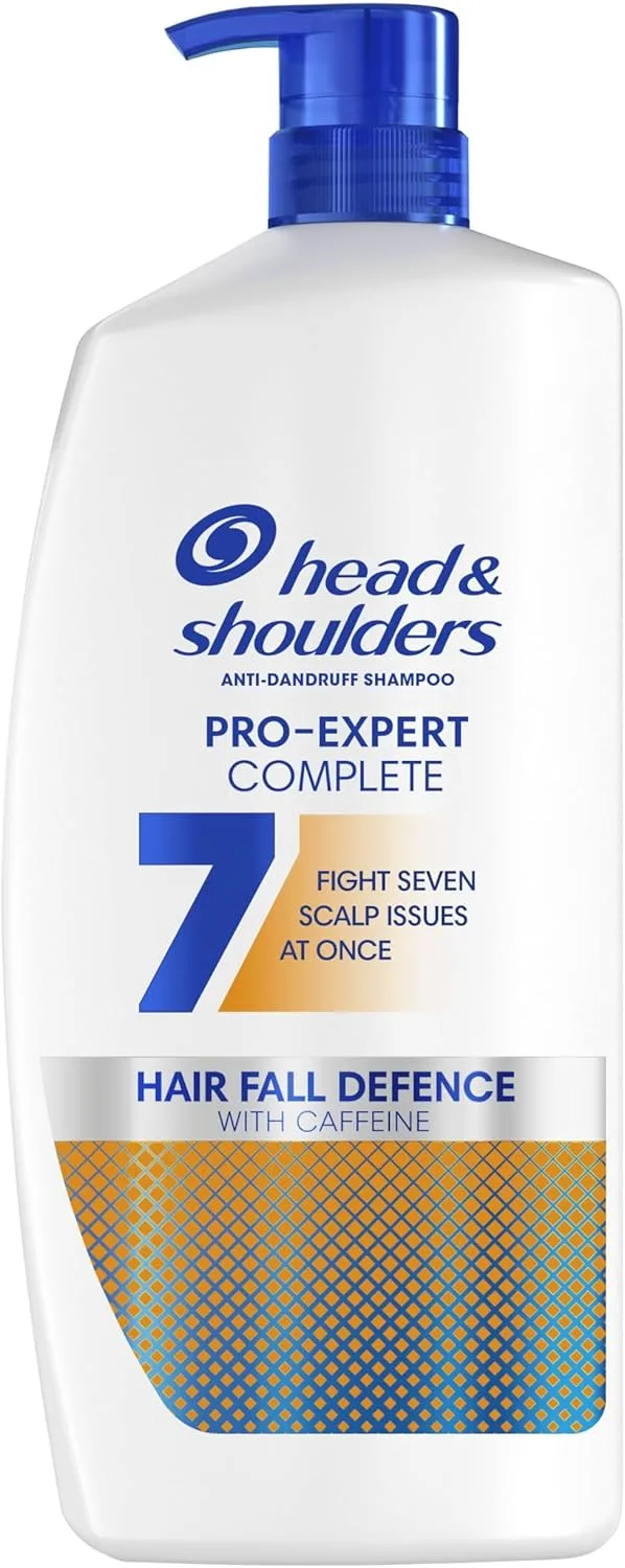 Head & Shoulders ▫️ H&S Pro-Expert 7 Champô Anti-caspa Anti-queda de Cabelo 800ml com Cafeína, Combate 7 Sintomas da Caspa para uma Proteção Completa do Couro Cabeludo, Previne a Queda de Cabelo, Testado Clinicamente