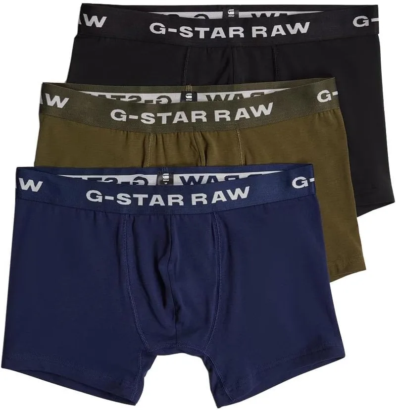 G-STAR ▫️ Boxer Briefs, Conjunto de 3, Cuecas Boxer para Homem em Várias Cores
