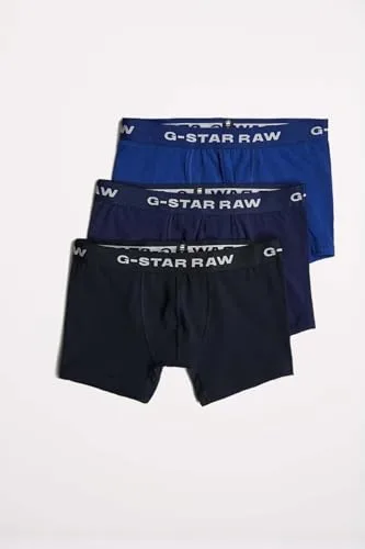 G-STAR ▫️ Boxers RAW Classic Trunk (conjunto de 3) para homem 5