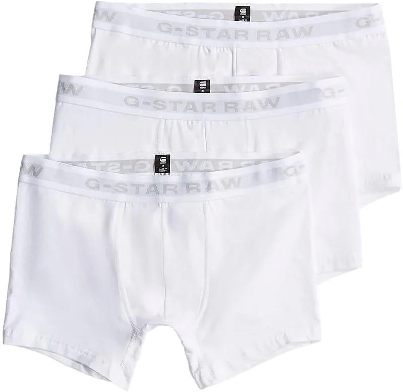 G-STAR ▫️ Boxers RAW Classic Trunk (Conjunto de 3) para homem