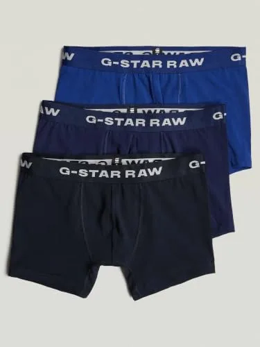 G-STAR ▫️ Boxers RAW Classic Trunk (conjunto de 3) para homem 4