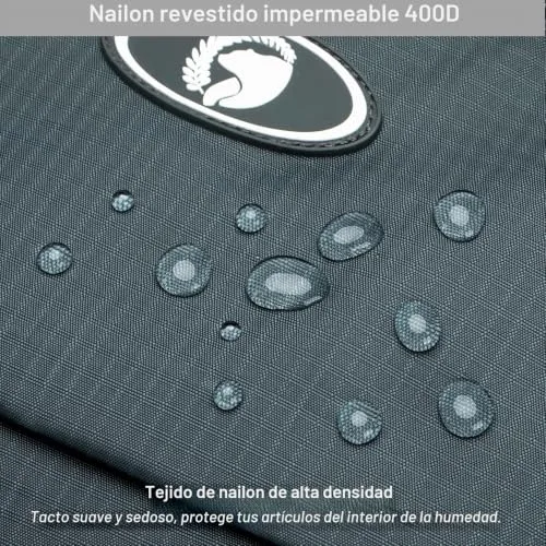 BAGZY ▫️ Mala de viagem dobrável 40x30x20 para a Vueling e a Wizzair - Mala de mão impermeável com alça de ombro, desportiva e ideal para fins de semana, 25 L, cinzenta 6
