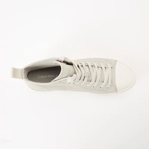 Calvin Klein ▫️ Ténis Hybrid para mulher, com atacadores, em camurça, de cano médio 3