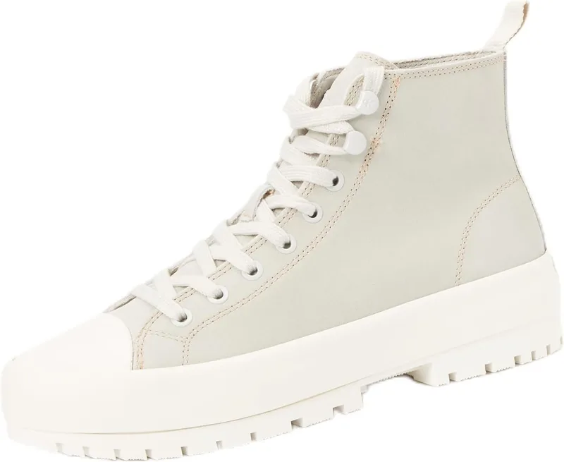 Calvin Klein ▫️ Ténis Hybrid para mulher, com atacadores, em camurça, de cano médio