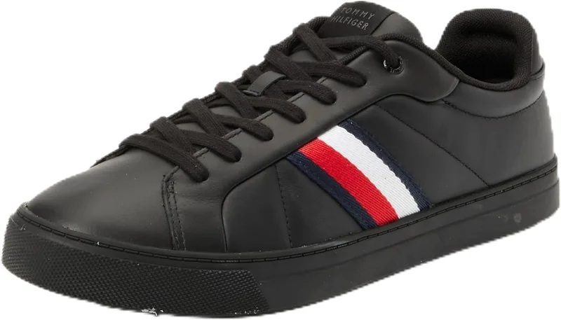 Tommy Hilfiger ▫️ Tênis para homem Icon Court Stripes de cano baixo