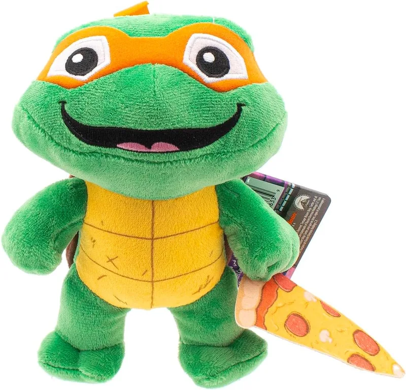 Mattel Games ▫️ Mattel Teenage Mutant Ninja Turtle Turtle Turtle - Boneco de ação macio, a partir dos 3 anos (Miguel Ángel)