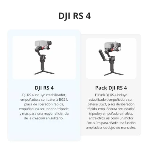 DJI ▫️ RS 4, estabilizador de câmara, Canon/Sony/Nikon/Fujifilm 2