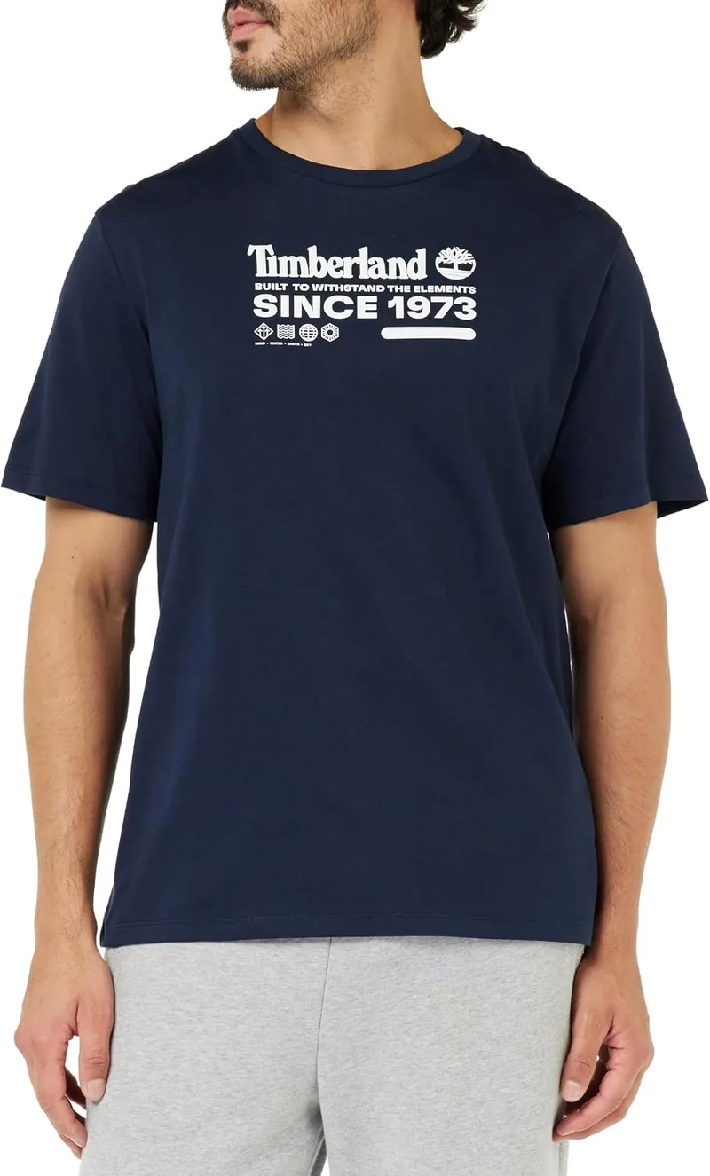 Timberland ▫️ Camiseta de manga curta 1 Tier3 para homem (pacote de 1)