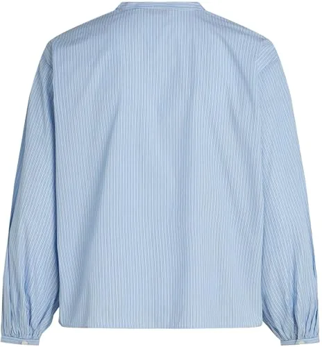 Tommy Hilfiger ▫️ Blusa feminina com decote em V e mangas balão 2