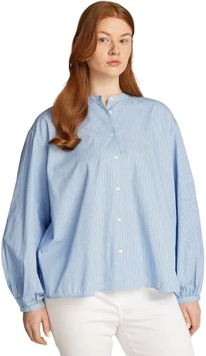 Tommy Hilfiger ▫️ Blusa feminina com decote em V e mangas balão 5