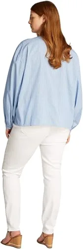 Tommy Hilfiger ▫️ Blusa feminina com decote em V e mangas balão 6