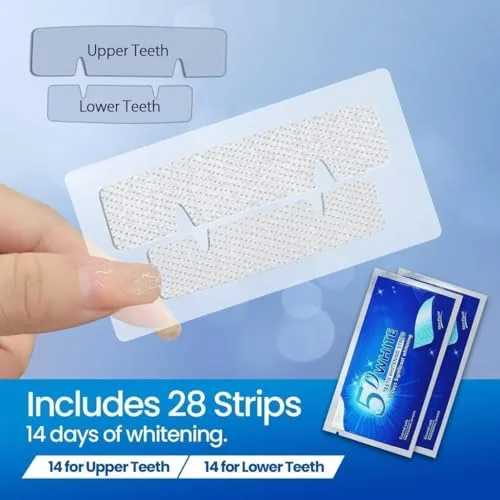 Celakeety ▫️ tiras branqueadoras para os dentes - branqueadores dentários - 28 unidades de tiras branqueadoras para os dentes - 14 tratamentos de branqueamento dentário - dentes brancos - seguro para o esmalte - refresca o hálito 6