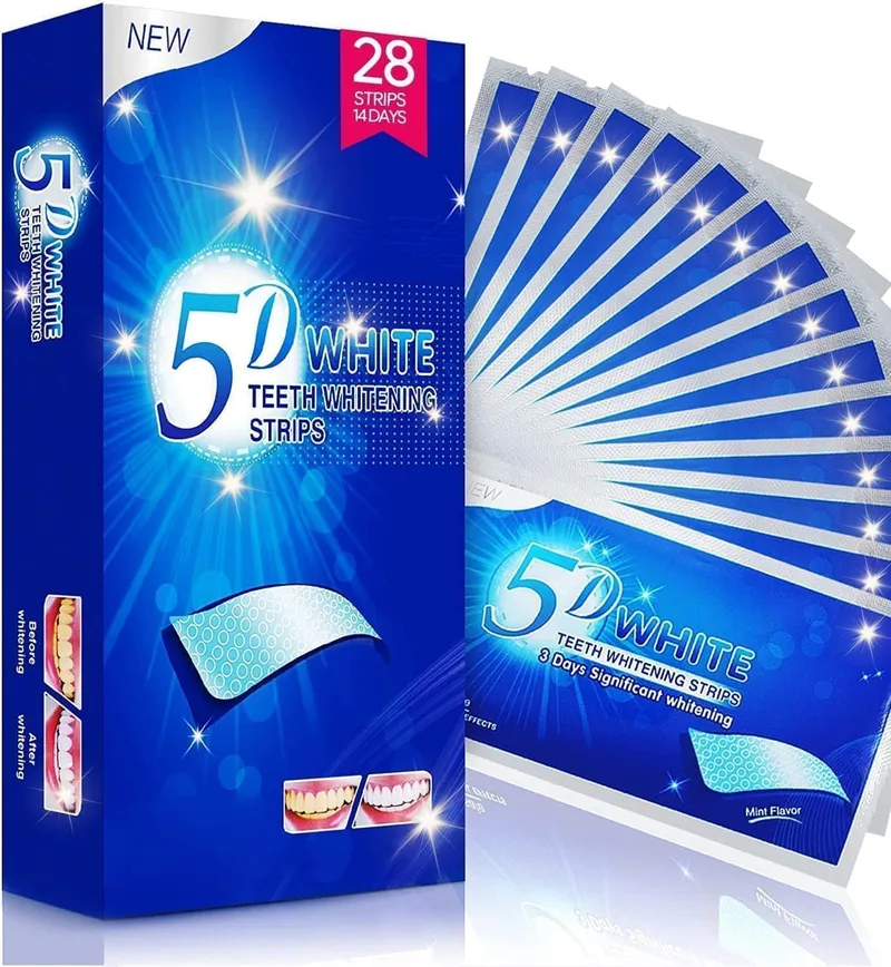 Celakeety ▫️ tiras branqueadoras para os dentes - branqueadores dentários - 28 unidades de tiras branqueadoras para os dentes - 14 tratamentos de branqueamento dentário - dentes brancos - seguro para o esmalte - refresca o hálito