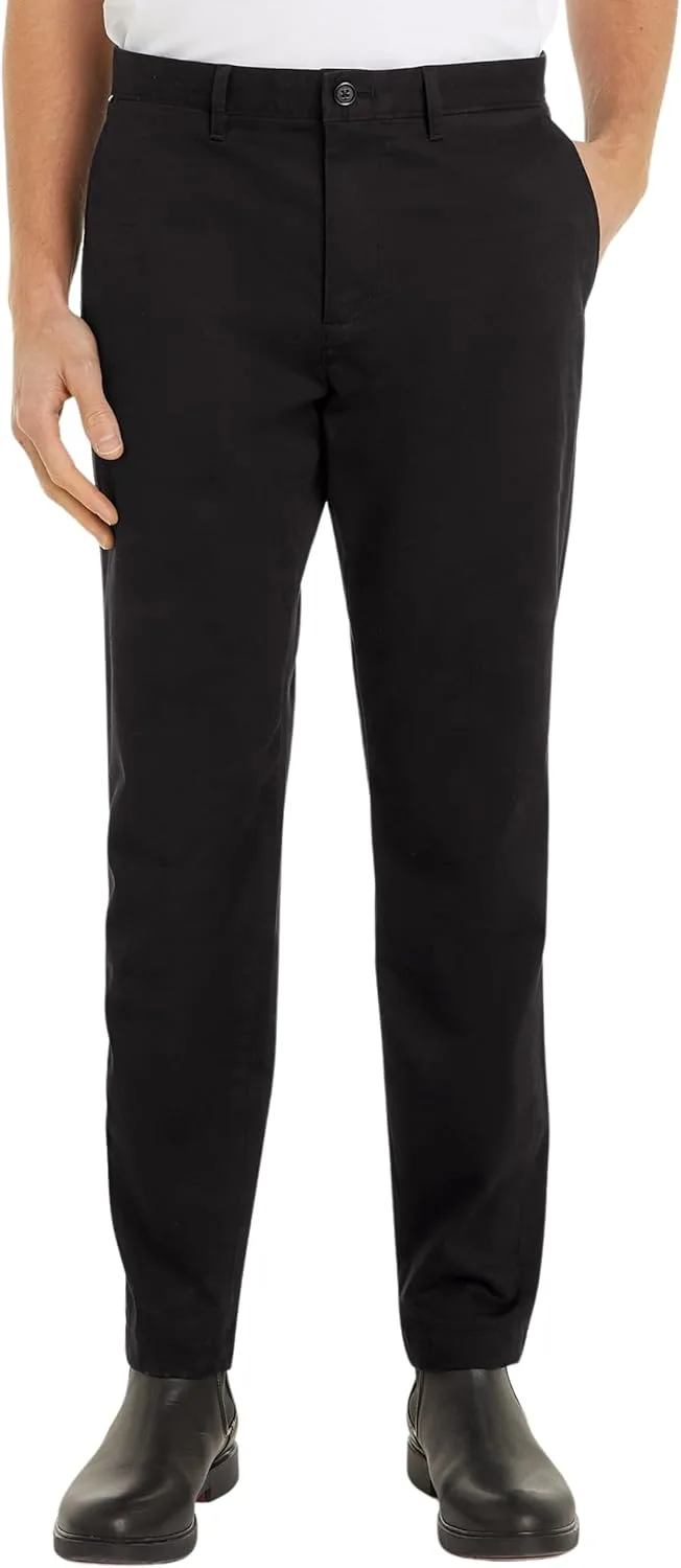 Tommy Hilfiger ▫️ Calças chino para homem, corte justo