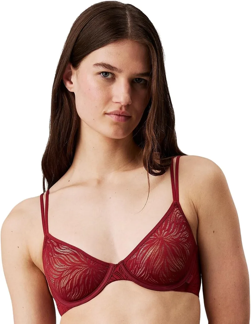 Calvin Klein ▫️ Sutiã de meia copa para mulher, sem forro, com aros