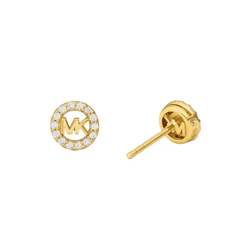 Michael Kors ▫️ Brincos para mulher em metal dourado com pedras semipreciosas e fecho de pino 2