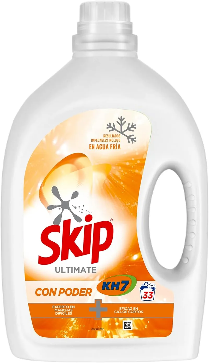 Skip ▫️ Detergente líquido Ultimate KH7 33 lavagens