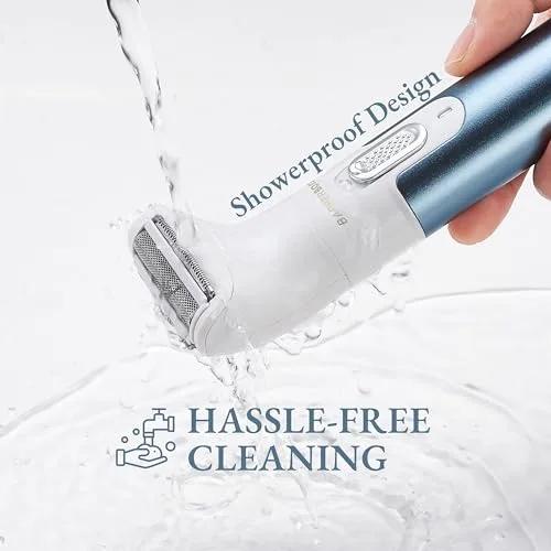BARBERBOSS ▫️ Máquina de barbear elétrica 3 em 1 para mulher, máquina de barbear elétrica para mulher, indolor, portátil, recarregável, para rosto, braços, pernas, axilas e zona do biquíni QR-8082 5