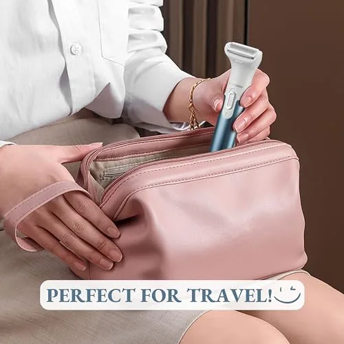 BARBERBOSS ▫️ Máquina de barbear elétrica 3 em 1 para mulher, máquina de barbear elétrica para mulher, indolor, portátil, recarregável, para rosto, braços, pernas, axilas e zona do biquíni QR-8082 6