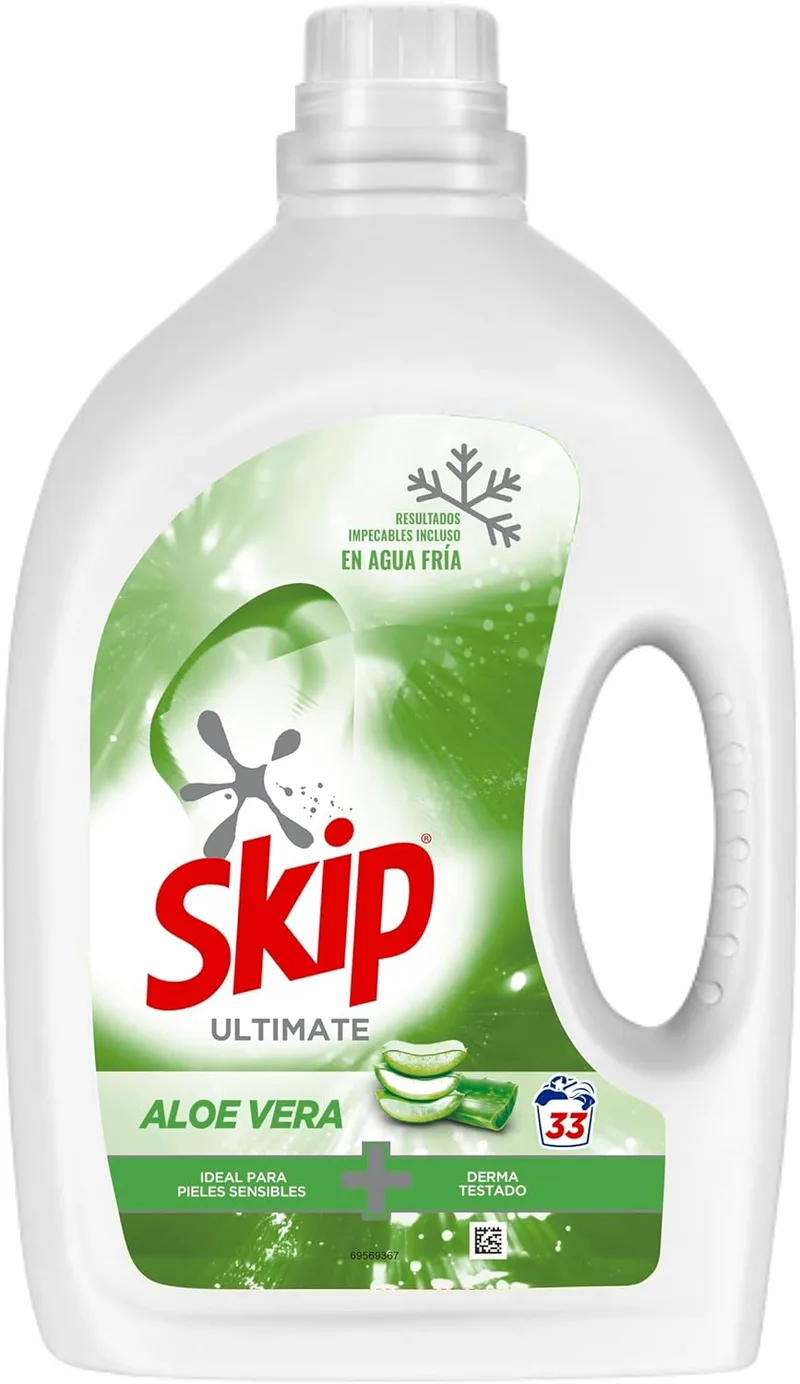 Skip ▫️ Ultimate Aloe Vera Detergente líquido, 33 lavagens