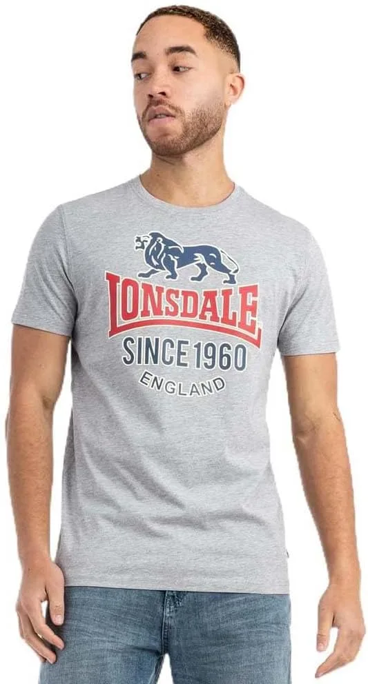 Lonsdale ▫️ Gonfirth T-Shrit para homem (embalagem de 1)