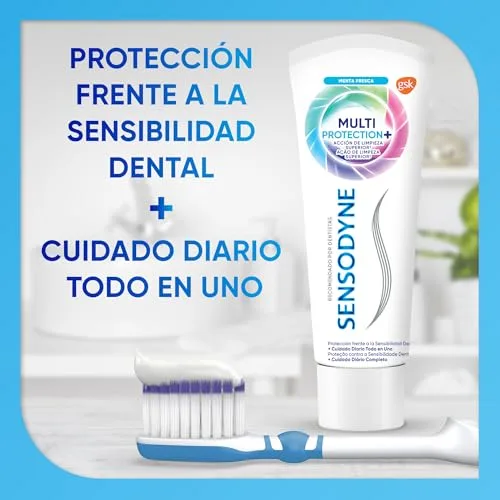 Sensodyne ▫️ Multiproteção Pasta de Dentes para Dentes Sensíveis, Menta, Embalagem de 4 x 75 ml 4