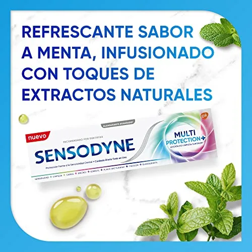 Sensodyne ▫️ Multiproteção Pasta de Dentes para Dentes Sensíveis, Menta, Embalagem de 4 x 75 ml 5