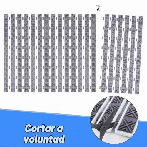 Dadabig ▫️ Tapete antiderrapante para casa de banho 40 x 70 cm, tapete antiderrapante para duche em TPE, tapetes de massagem com ventosas e orifícios de drenagem, para casas de banho, duches e sanitas, cinzento 5