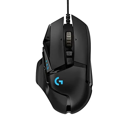 Logitech G ▫️ Rato para jogos com fio Logitech G502 Hero de alto desempenho e tapete para jogos G240, em tecido, otimizado para sensores de jogos, atrito superficial 2