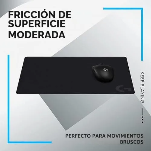 Logitech G ▫️ Rato para jogos com fio Logitech G502 Hero de alto desempenho e tapete para jogos G240, em tecido, otimizado para sensores de jogos, atrito superficial 6