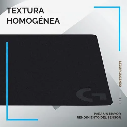 Logitech G ▫️ Rato para jogos com fio Logitech G502 Hero de alto desempenho e tapete para jogos G240, em tecido, otimizado para sensores de jogos, atrito superficial 7