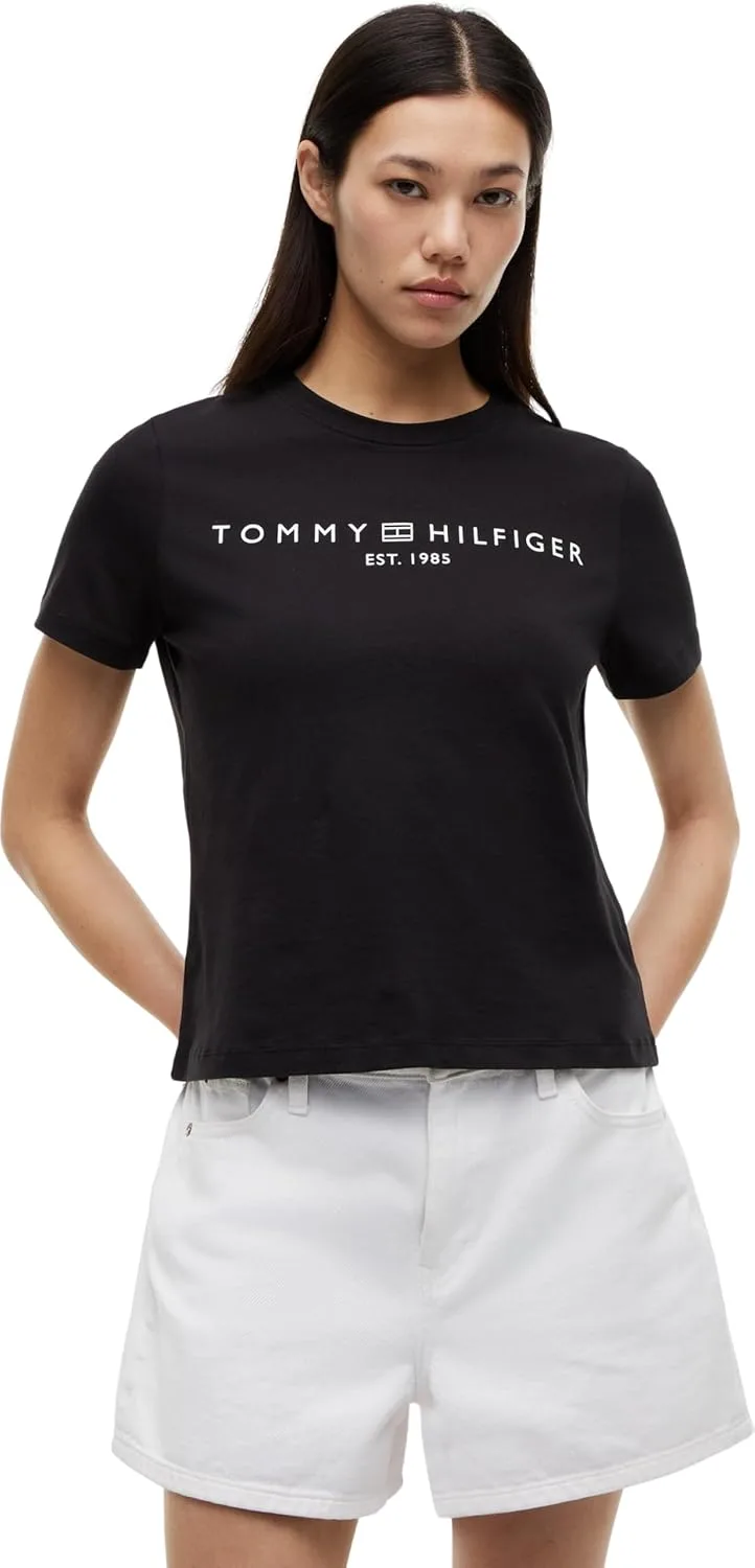 Tommy Hilfiger ▫️ T-shirt de manga curta com logótipo para mulher