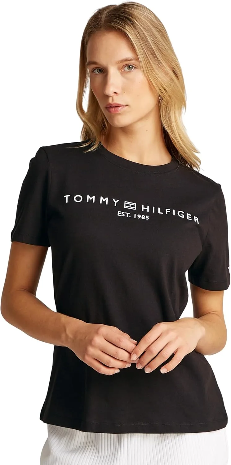 Tommy Hilfiger ▫️ T-shirt de manga curta com logótipo para mulher