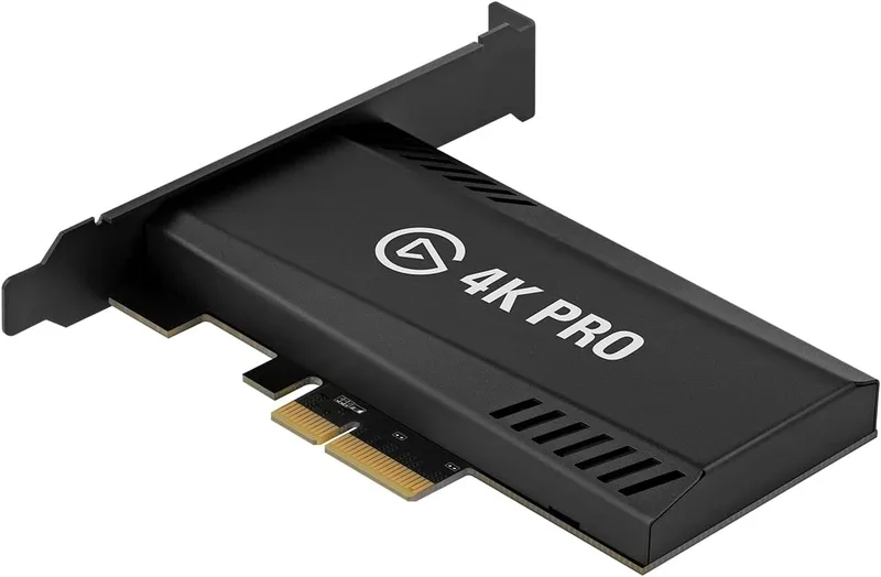 Elgato ▫️ 4K Pro, Placa de captura interna: Transmissão de sinal 8K60|4K60 HDR10 com latência ultrabaixa na PS5|Pro, Xbox Series X|S, Nintendo Switch 2, OBS e muito mais; streaming; compatível com PC e Dual PC